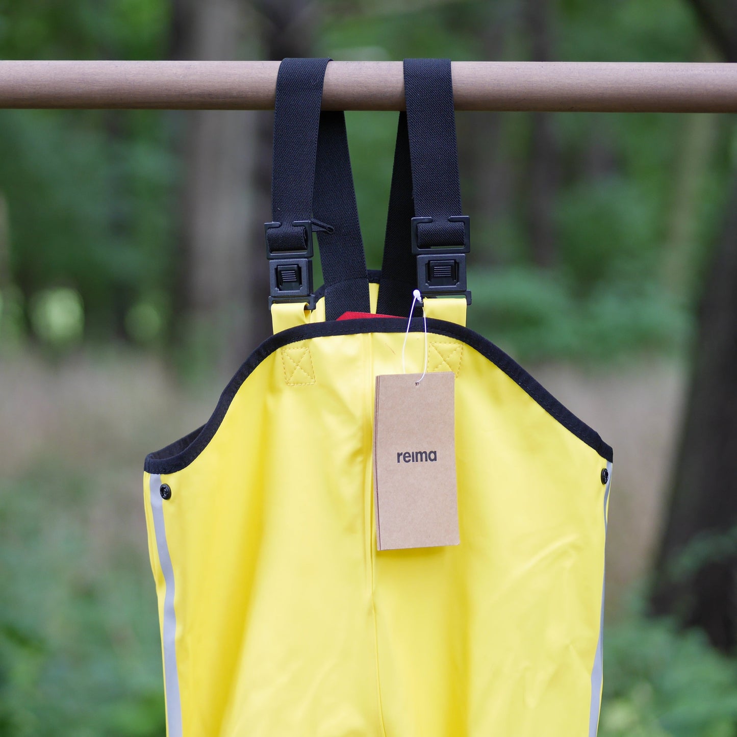 Lammikko Rain Pants/Bib - Yellow- Size 98 (3T)