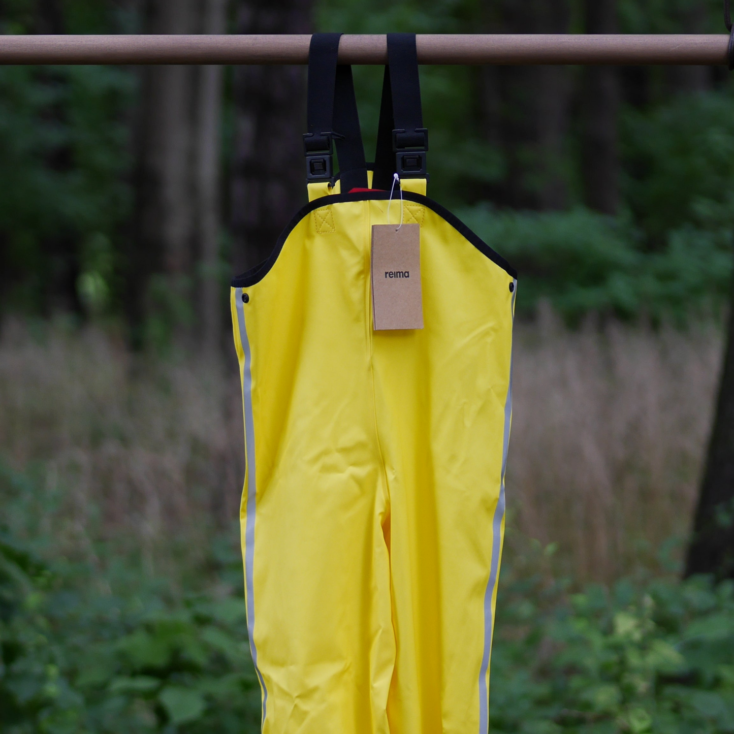 Lammikko Rain Pants/Bib - Yellow- Size 98 (3T)