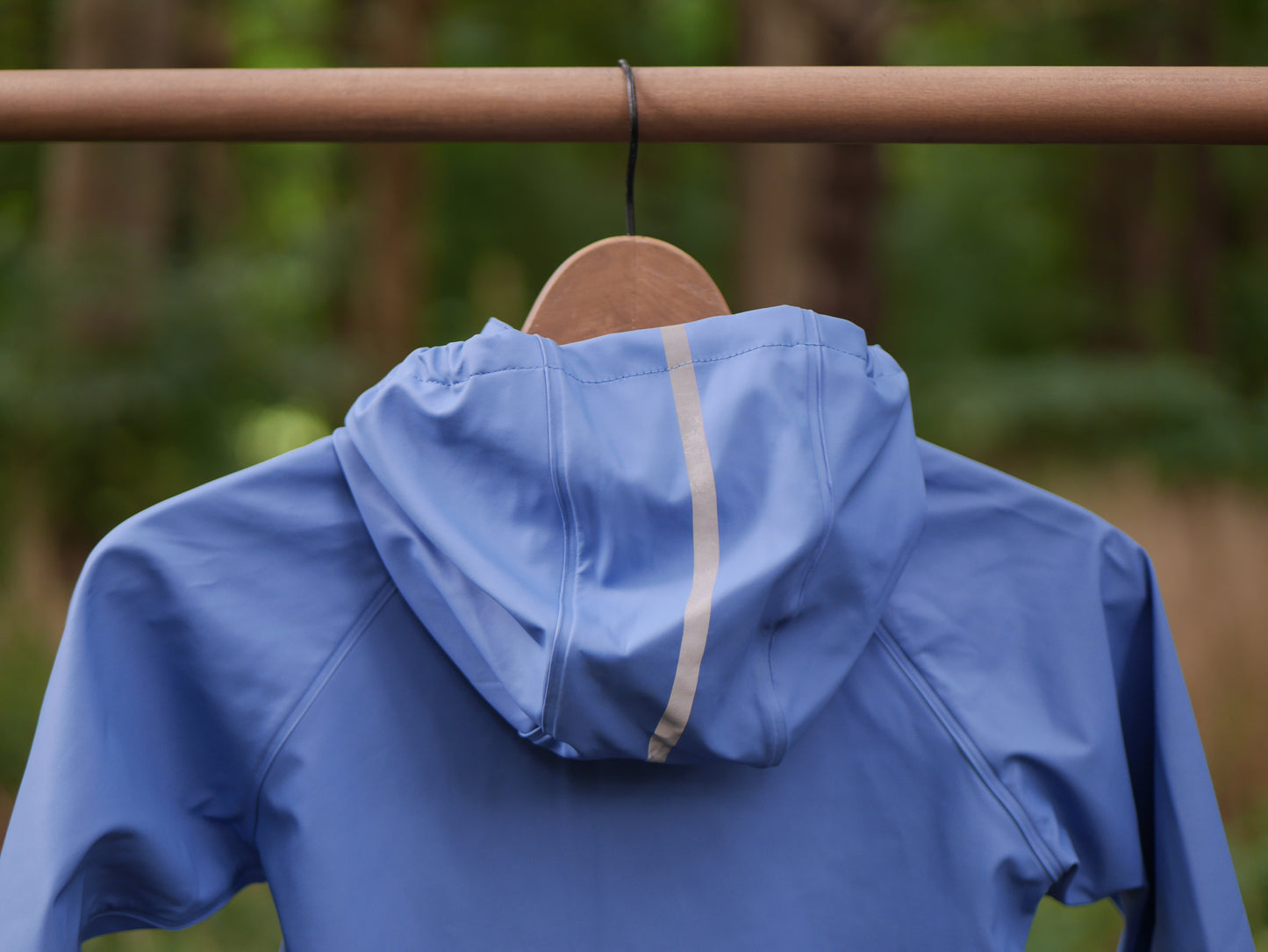 Lampi Waterproof Hooded Rain Coat - Denim Blue - Size 110 (5 yr)