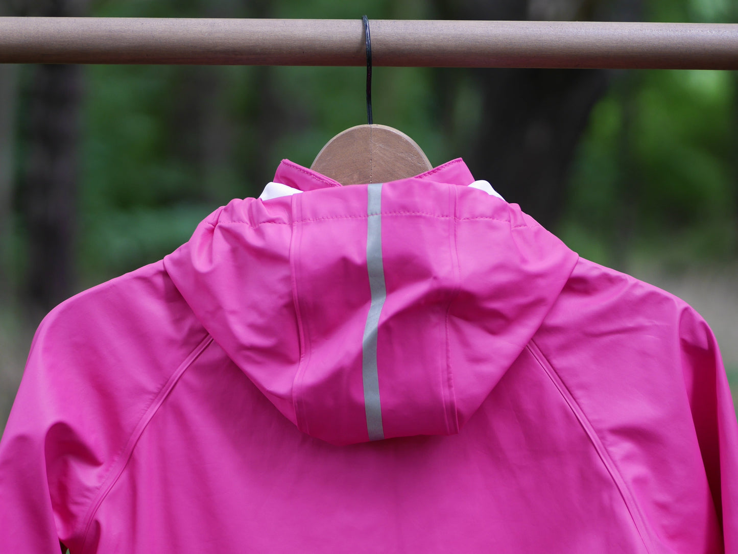 Lampi Waterproof Hooded Rain Coat - Fuchsia - Size 140 (10 yr)