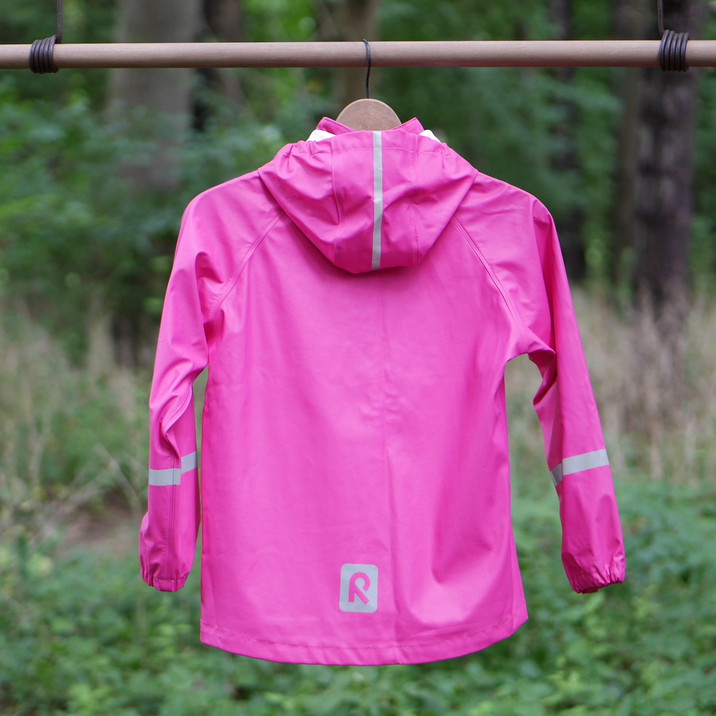 Lampi Waterproof Hooded Rain Coat - Fuchsia - Size 140 (10 yr)