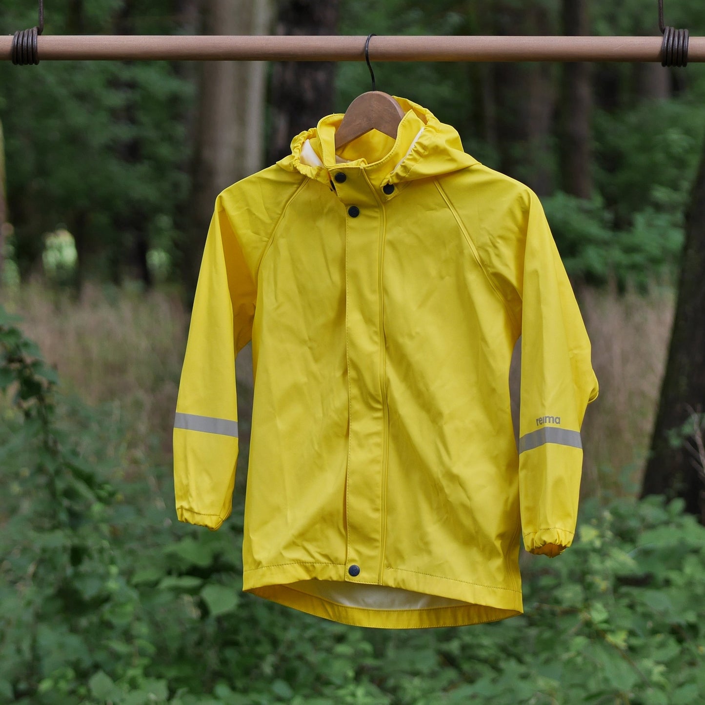 Lampi Waterproof Hooded Rain Coat - Yellow - Size 134 (9 yr)