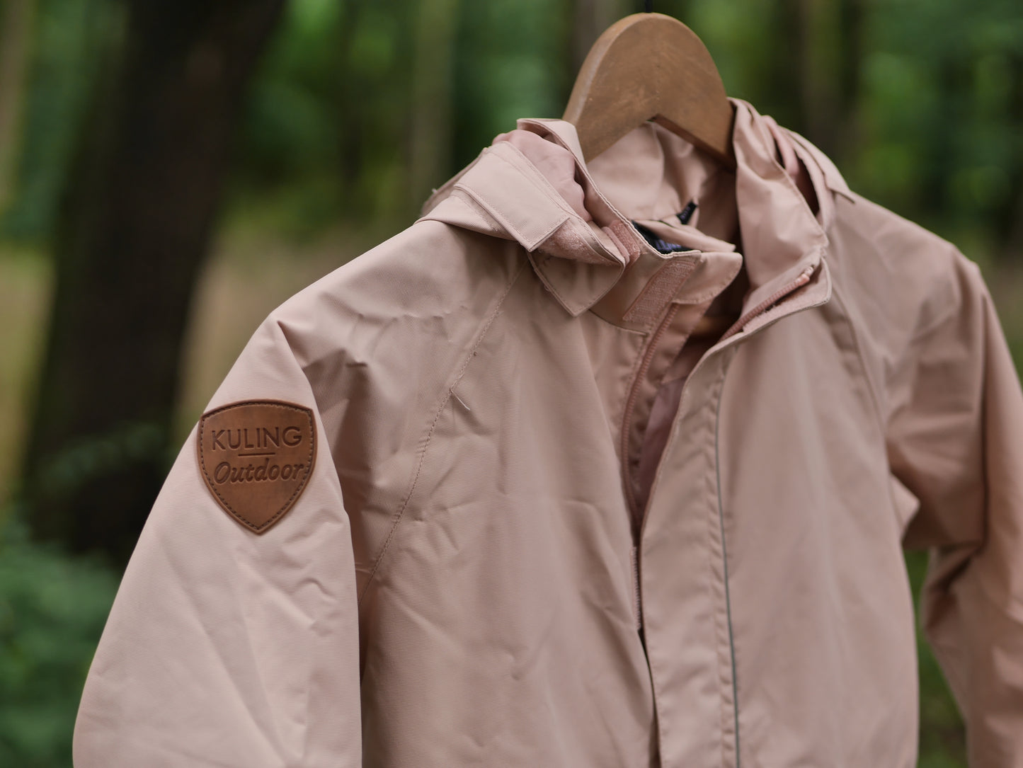 One Piece Bristol Shell Coverall Rain Suit - Woody Rose- Size 104 (4T)