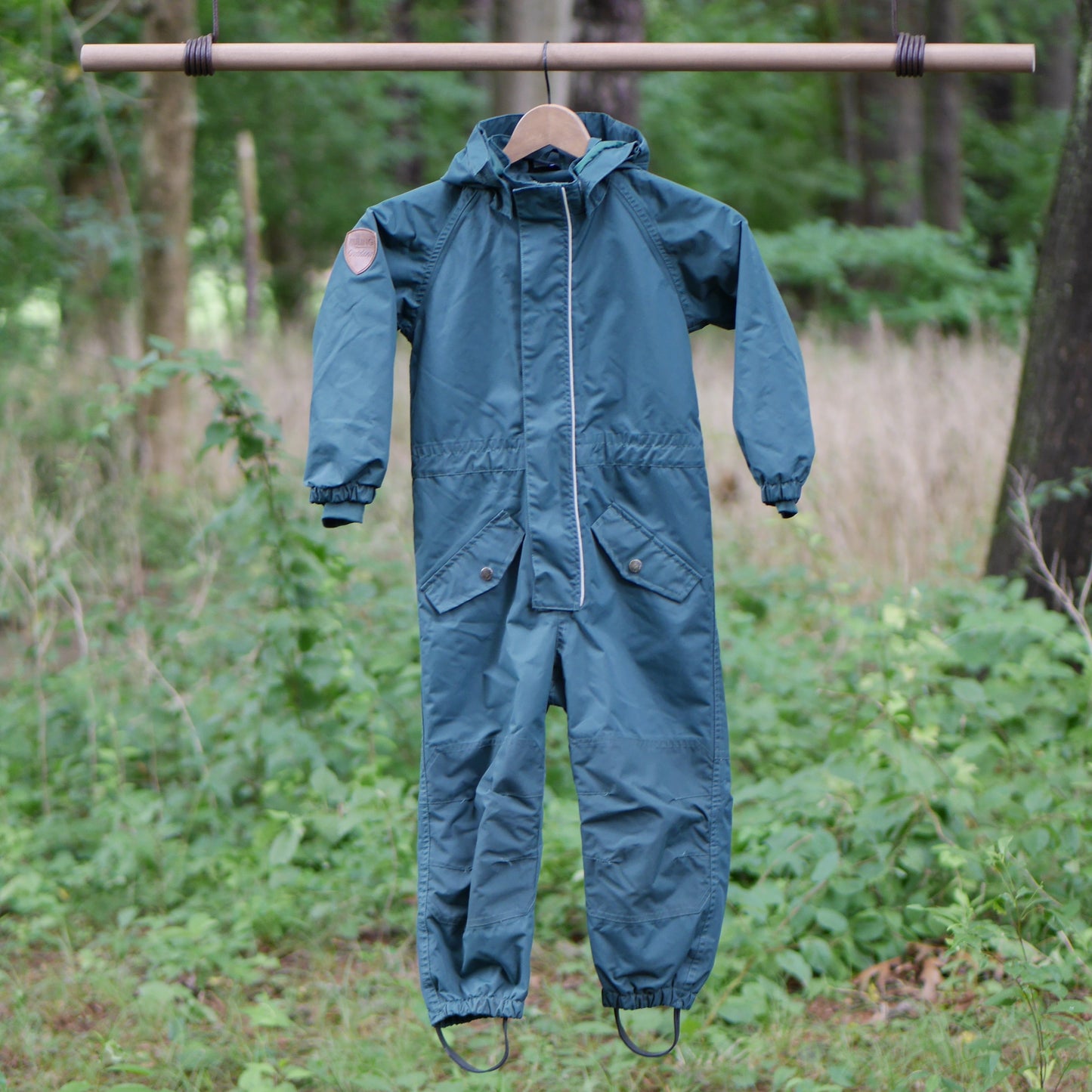 One Piece Bristol Shell Coverall Rain Suit - Deep Green- Size 110 (5 yr)