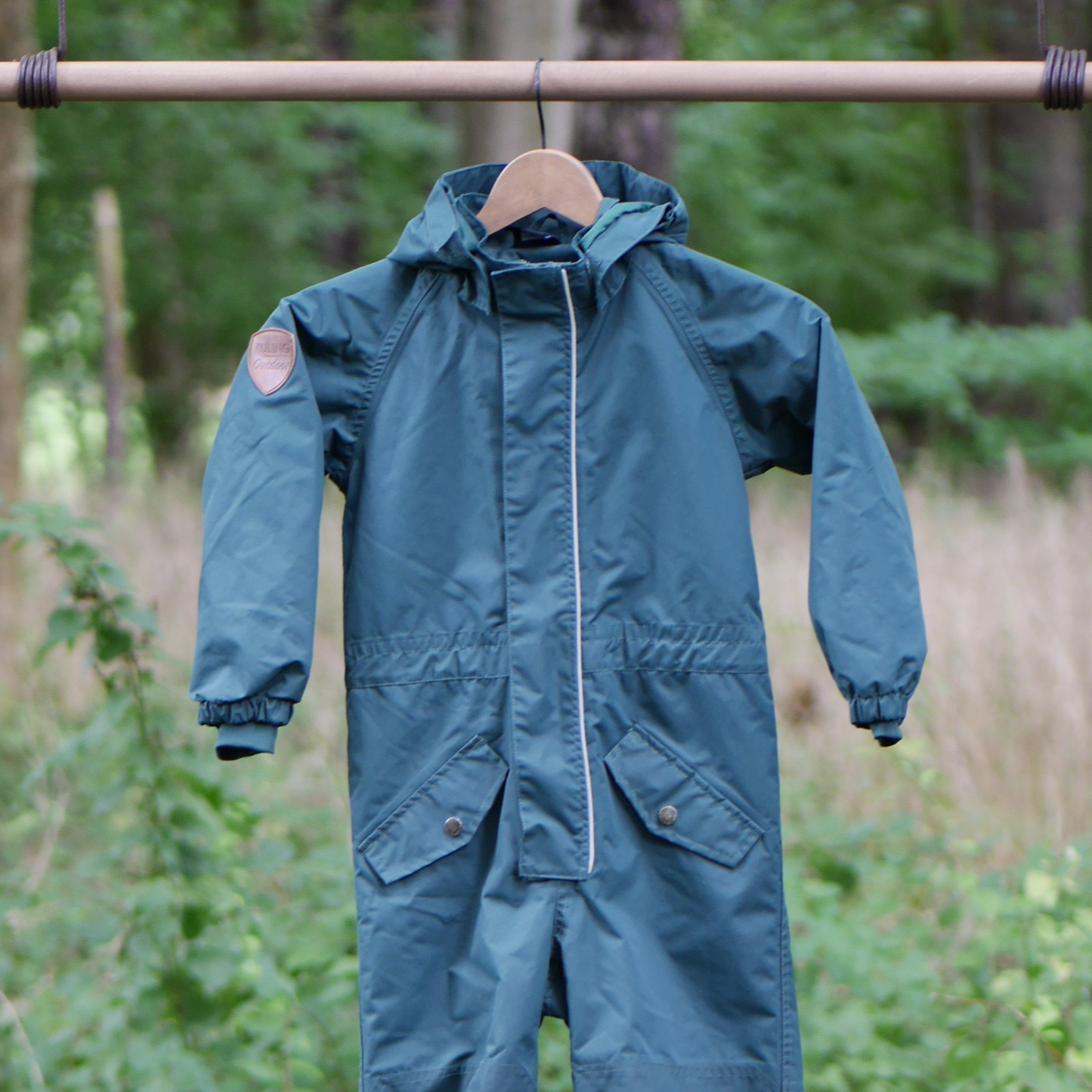 One Piece Bristol Shell Coverall Rain Suit - Deep Green- Size 110 (5 yr)