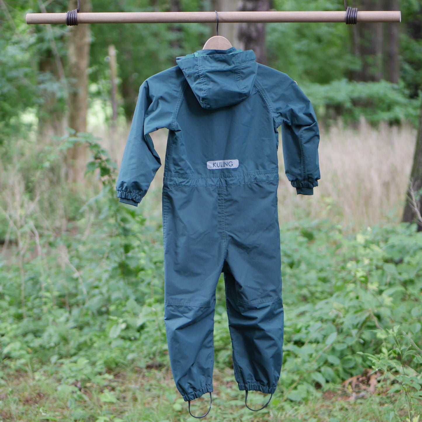 One Piece Bristol Shell Coverall Rain Suit - Deep Green- Size 110 (5 yr)