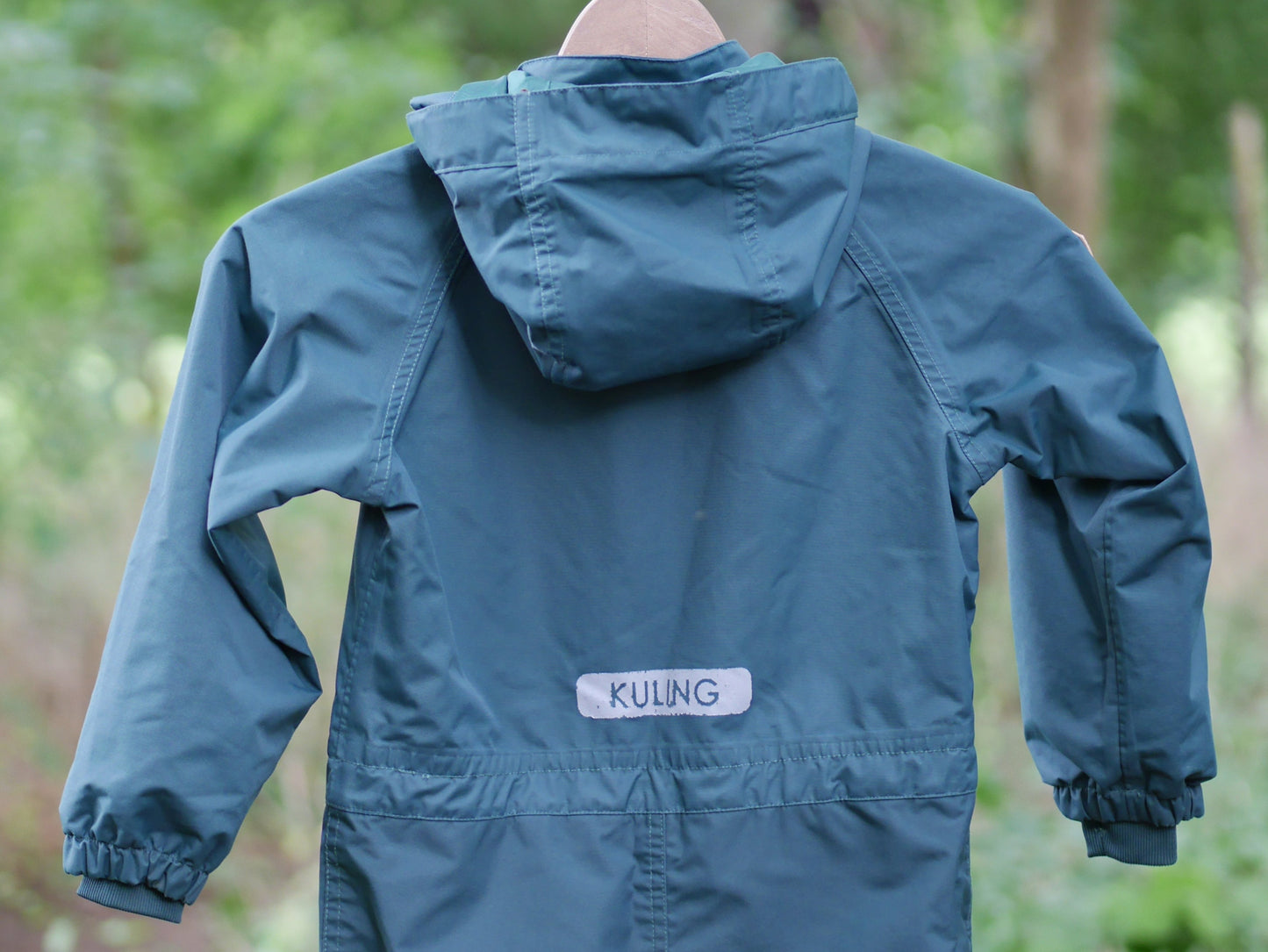 One Piece Bristol Shell Coverall Rain Suit - Deep Green- Size 110 (5 yr)