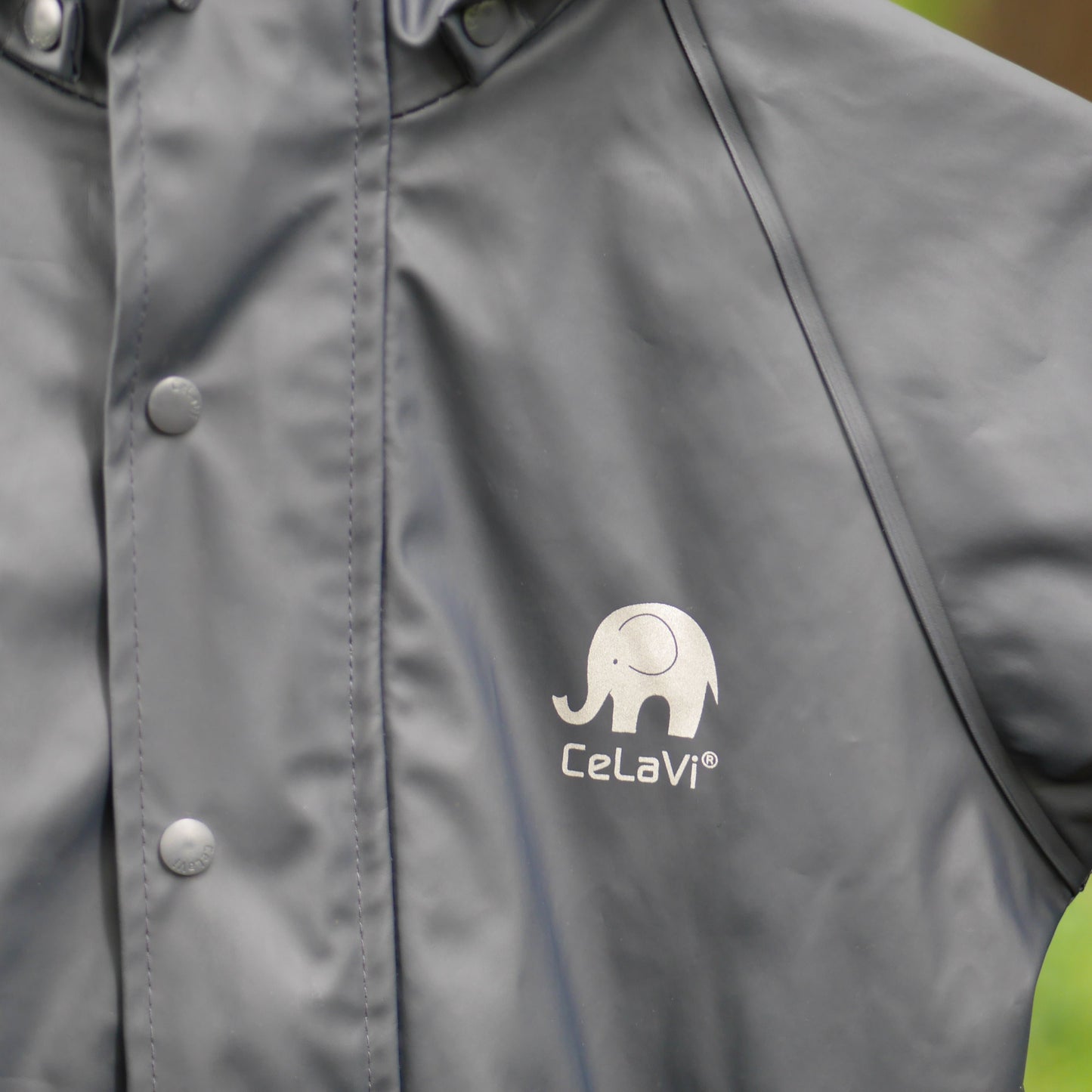 One piece Classic Fleece Lined Rain Suit - Dark Navy - Size 90 (2 yr)