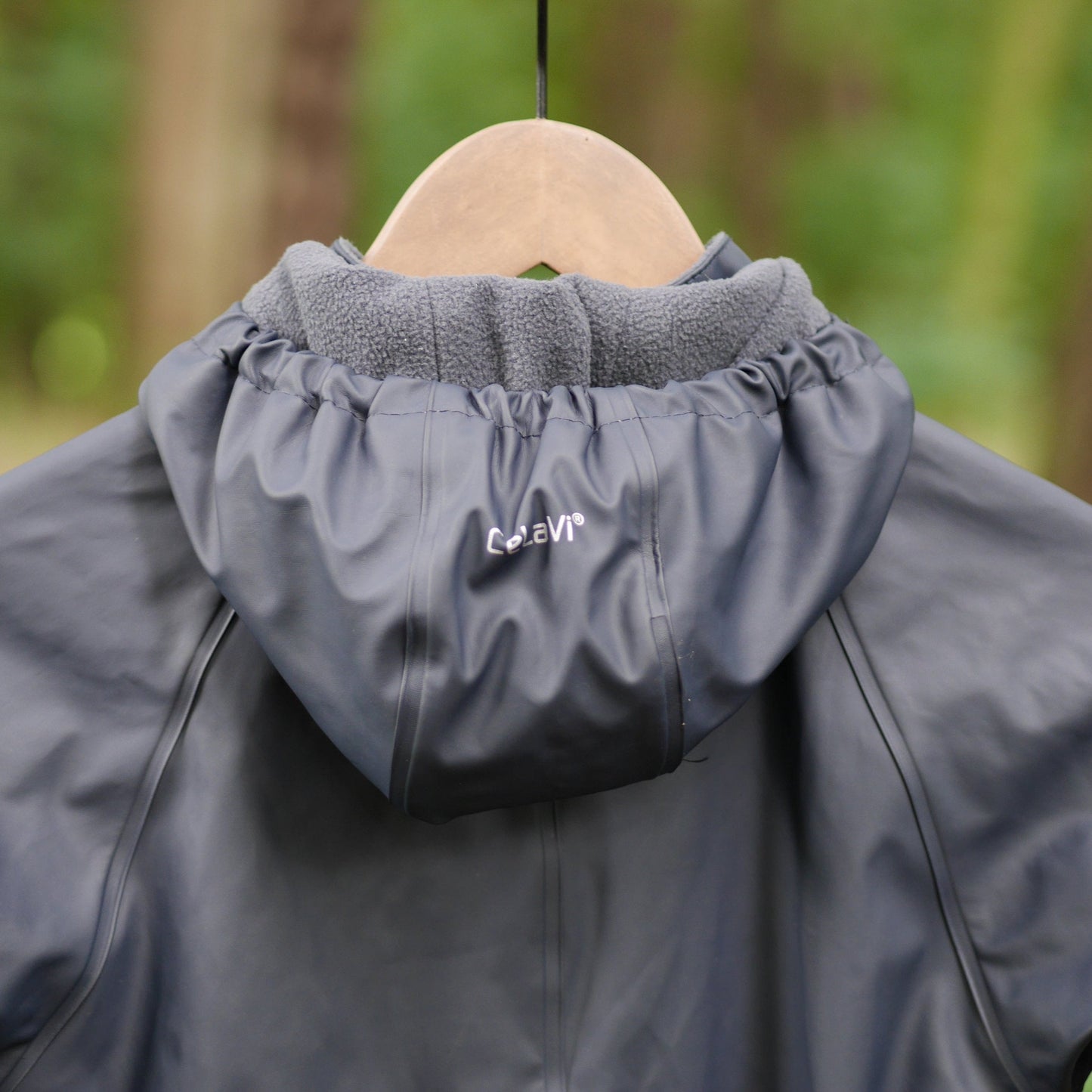 One piece Classic Fleece Lined Rain Suit - Dark Navy - Size 90 (2 yr)