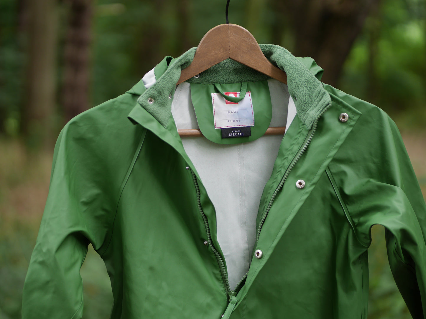 One Piece Classic Rain Suit- Elm Green - Size 110 (5 yr)