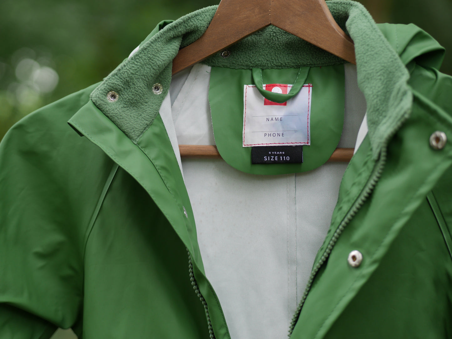 One Piece Classic Rain Suit- Elm Green - Size 110 (5 yr)