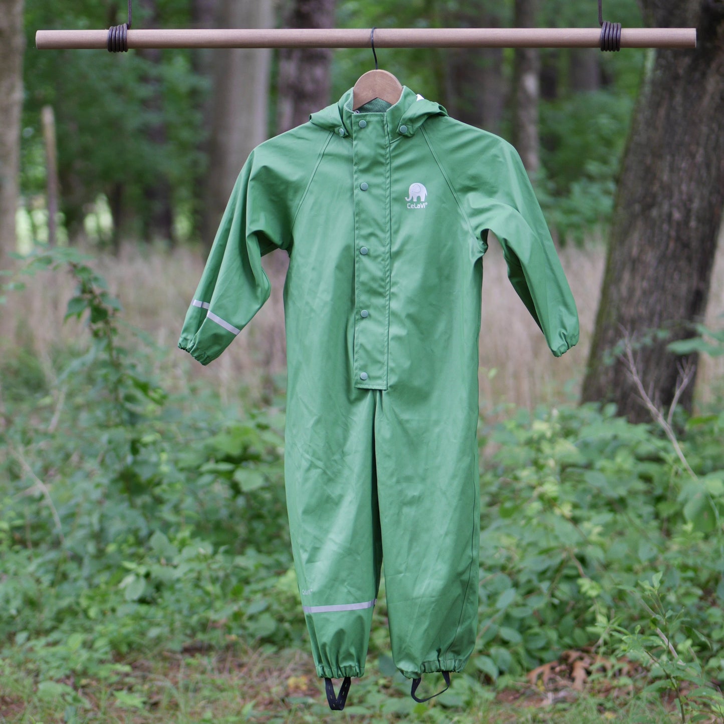 One Piece Classic Rain Suit- Elm Green - Size 110 (5 yr)