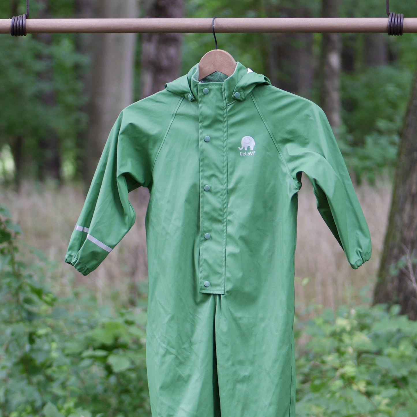 One Piece Classic Rain Suit- Elm Green - Size 110 (5 yr)