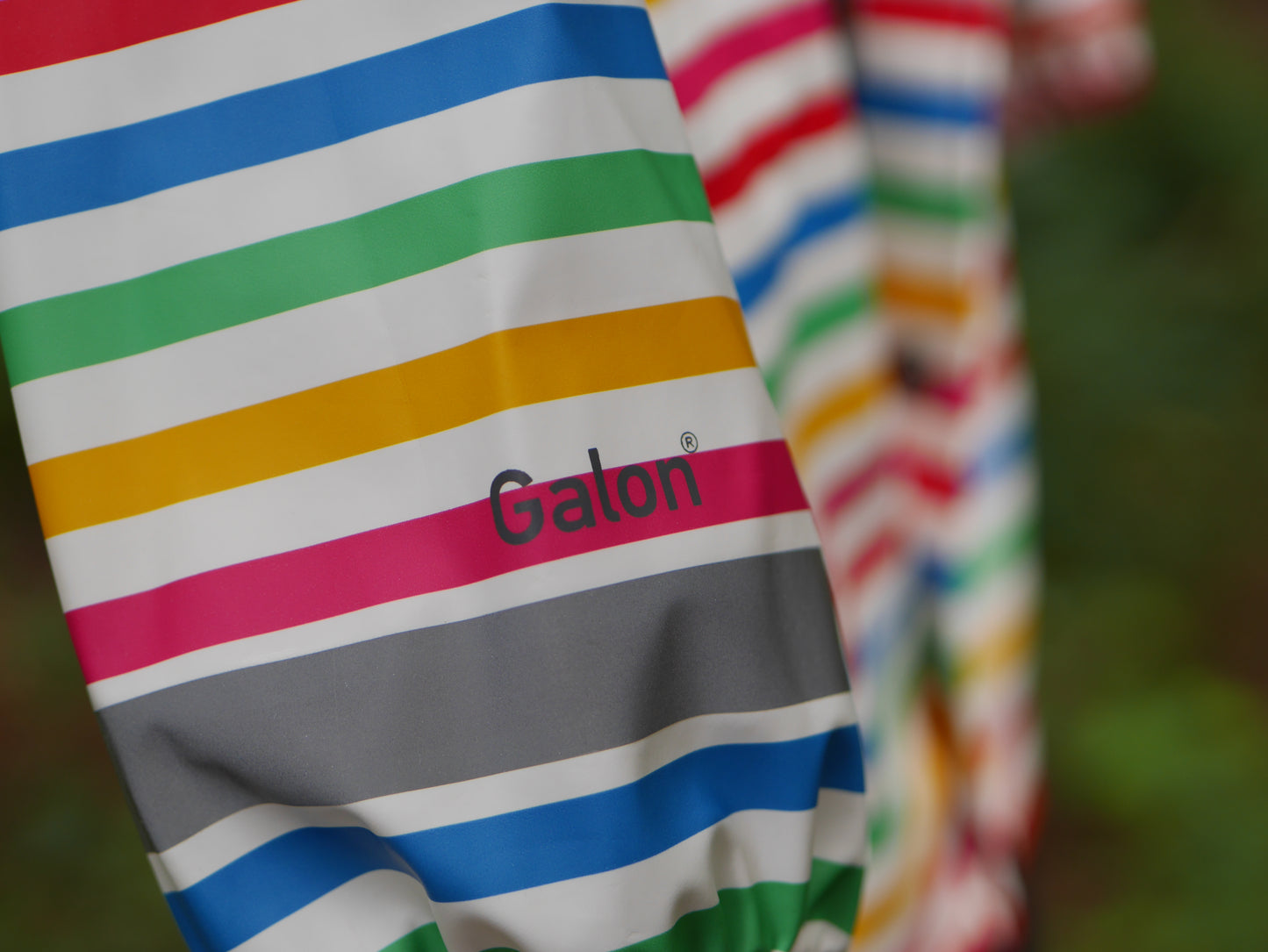 Slaskeman Printed Kids Rain Set - Rainbow Simple Stripe - Size 90 (2 yr)