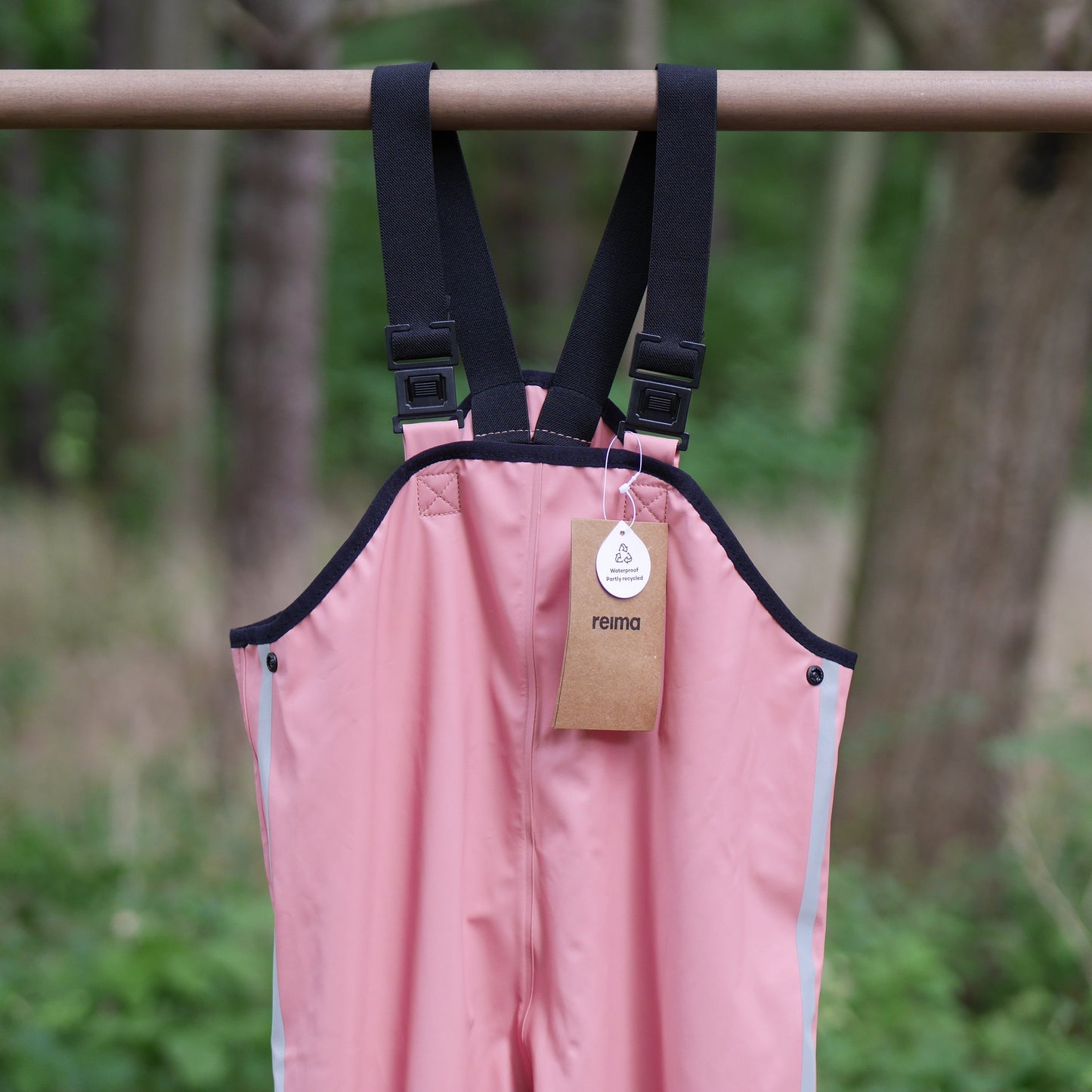 Lammikko Rain Pants/Bib - Rose Blush - Size 122 (7 yr)