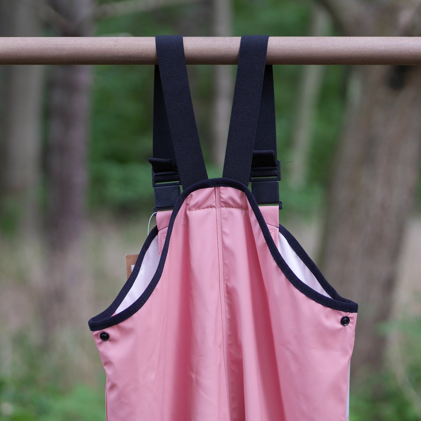 Lammikko Rain Pants/Bib - Rose Blush - Size 122 (7 yr)
