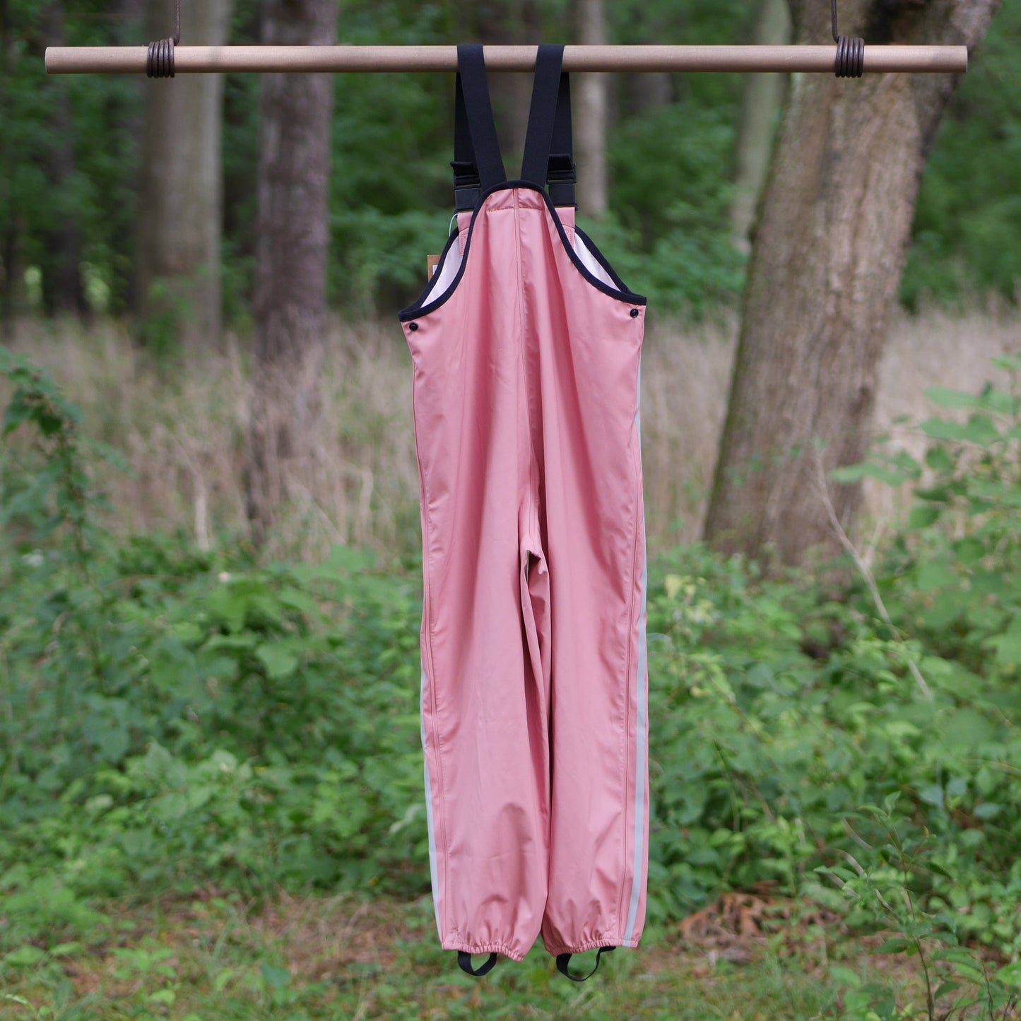Lammikko Rain Pants/Bib - Rose Blush - Size 122 (7 yr)