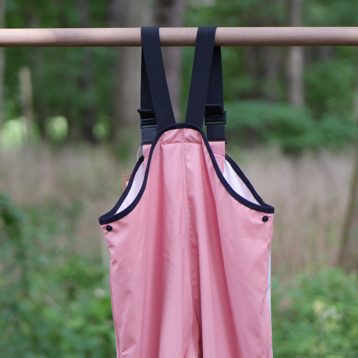 Lammikko Rain Pants/Bib - Rose Blush - Size 122 (7 yr)